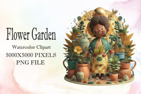 Flower Garden Watercolor Clipart 24: A Designer's Guide