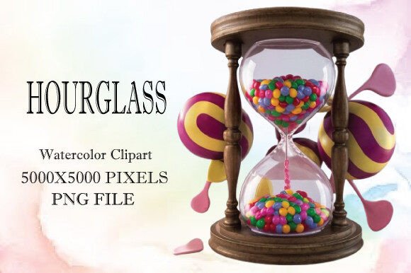 Hourglass Watercolor Clipart 18: Creative Uses and Practical Tips