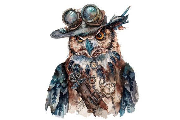 Owl Steampunk Watercolor PNG: A Designer's Guide
