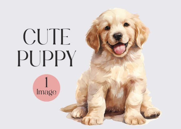 Unlocking the Charm of Watercolor Cute Puppy Clipart