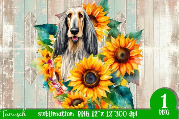 Watercolor Afghan Hound Sublimation: A Creative Font Worth Exploring