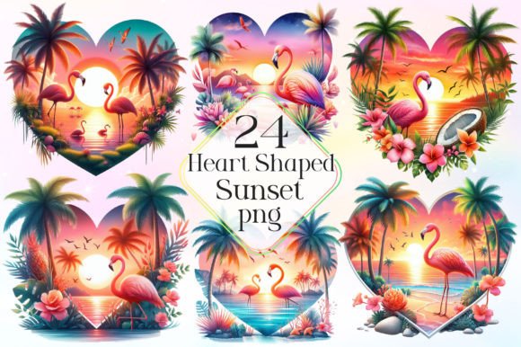 Watercolor Heart Shaped Sunset Clipart: A Designer's Guide