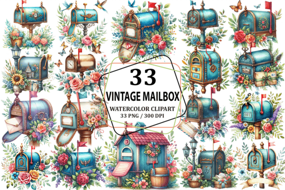 Watercolor Vintage Mailbox Clipart: A Designer’s Guide