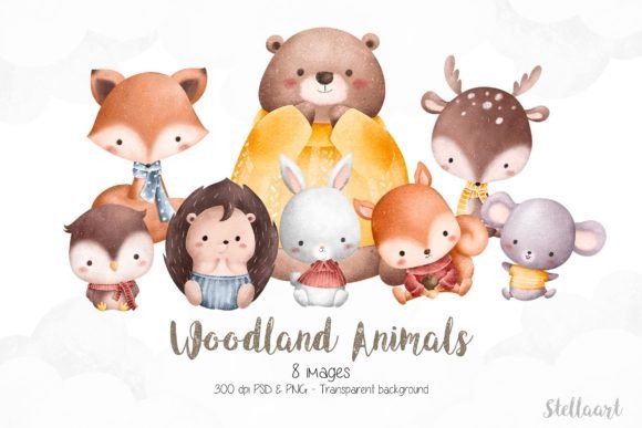 Watercolor Woodland Animals: A Creative Font Guide