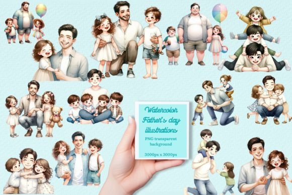 Watercolour Father's Day Illustrations: A Designer's Guide to Sentimental Visuals